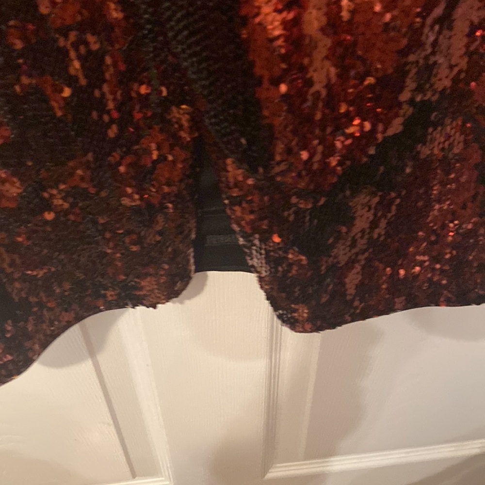 Calvin Klein Sequin Dress Maroon Size 4 or 8 - Picture 6 of 6